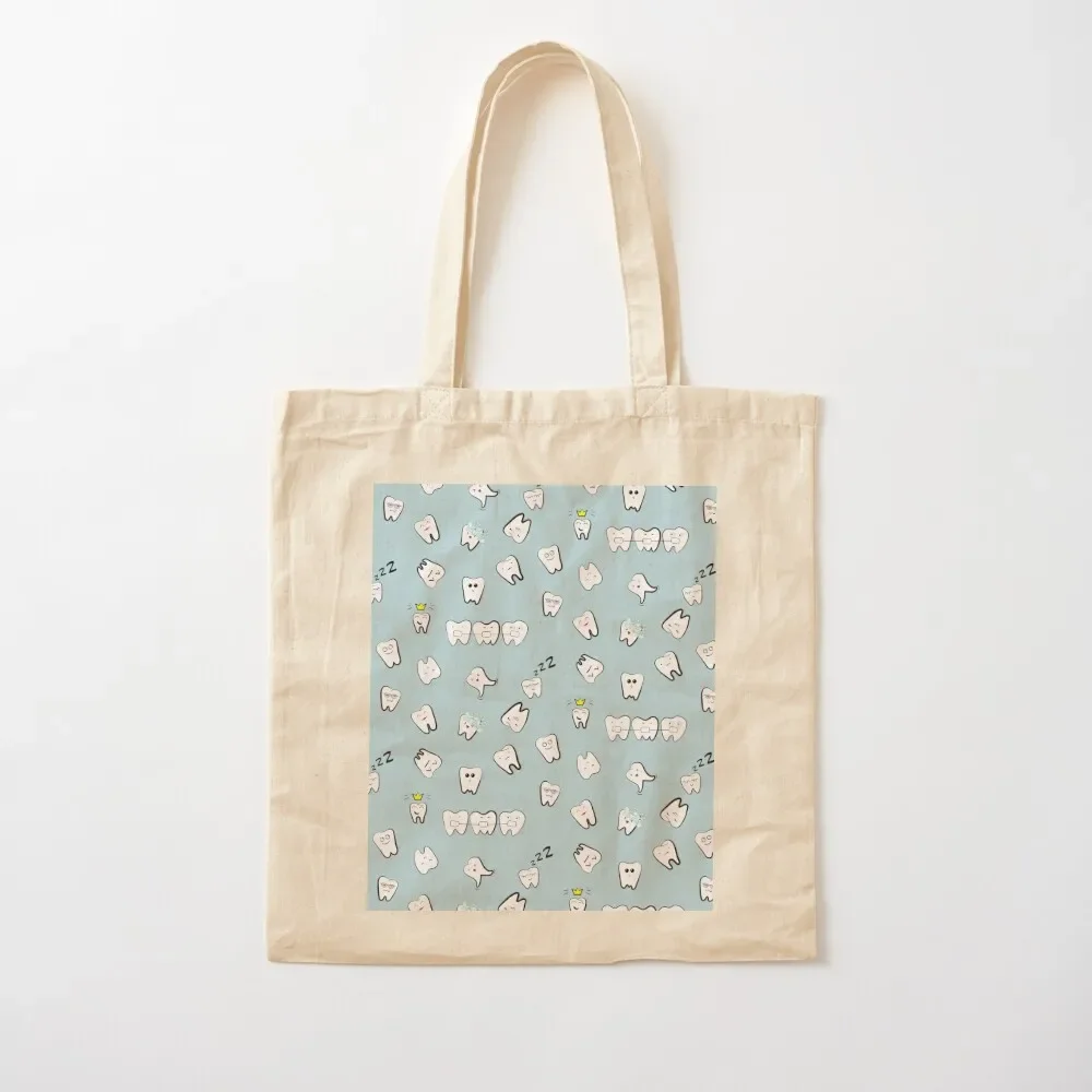 

Tooth pattern teeth Tote Bag Canvas stote bag woman shopping bags cloth bags the