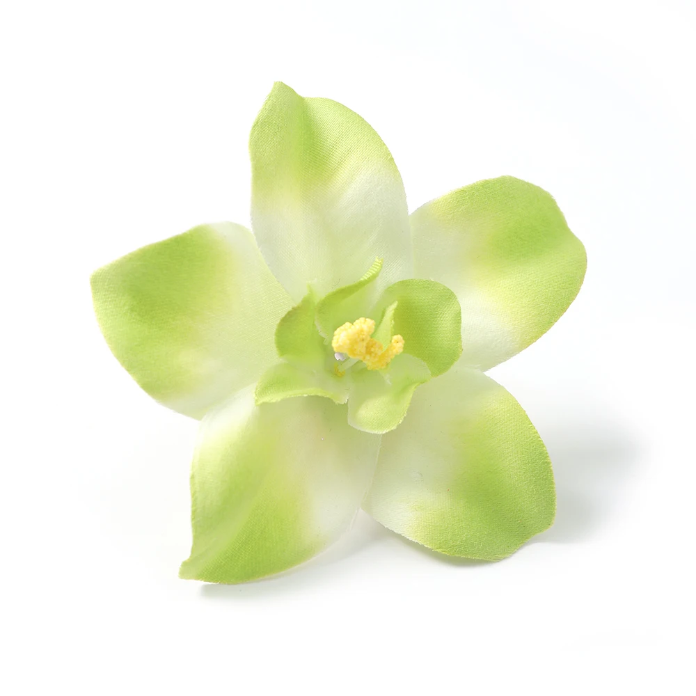 10/20 Stück künstliche Orchideenköpfe, künstliche Blumen, die für Frauen und Mädchen als Haarnadel, DIY, Braut, Hochzeit, Dekoration, Kranz, Zubehör verwendet werden können – Detail 10