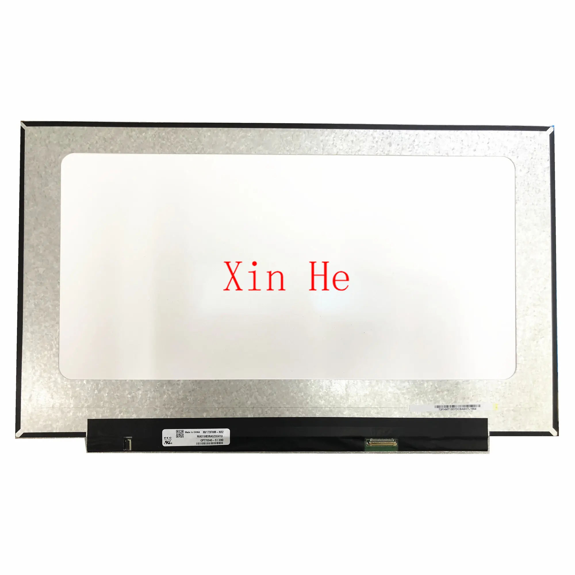 

NV173FHM-N32 fit B173HAN04.2 NV173FHM-N46 NV173FHM-N4C 17.3'' IPS Laptop LCD Screen 1920*1080 EDP 30 Pins 72% NTSC