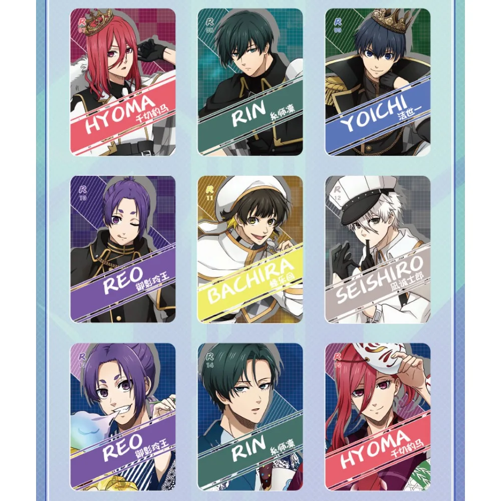 Original BLUE LOCK Collection Cards For Fans Anime Popular Characters Isagi Yoichi Chigiri Hyoma Polaroid Series Card Toys Gifts