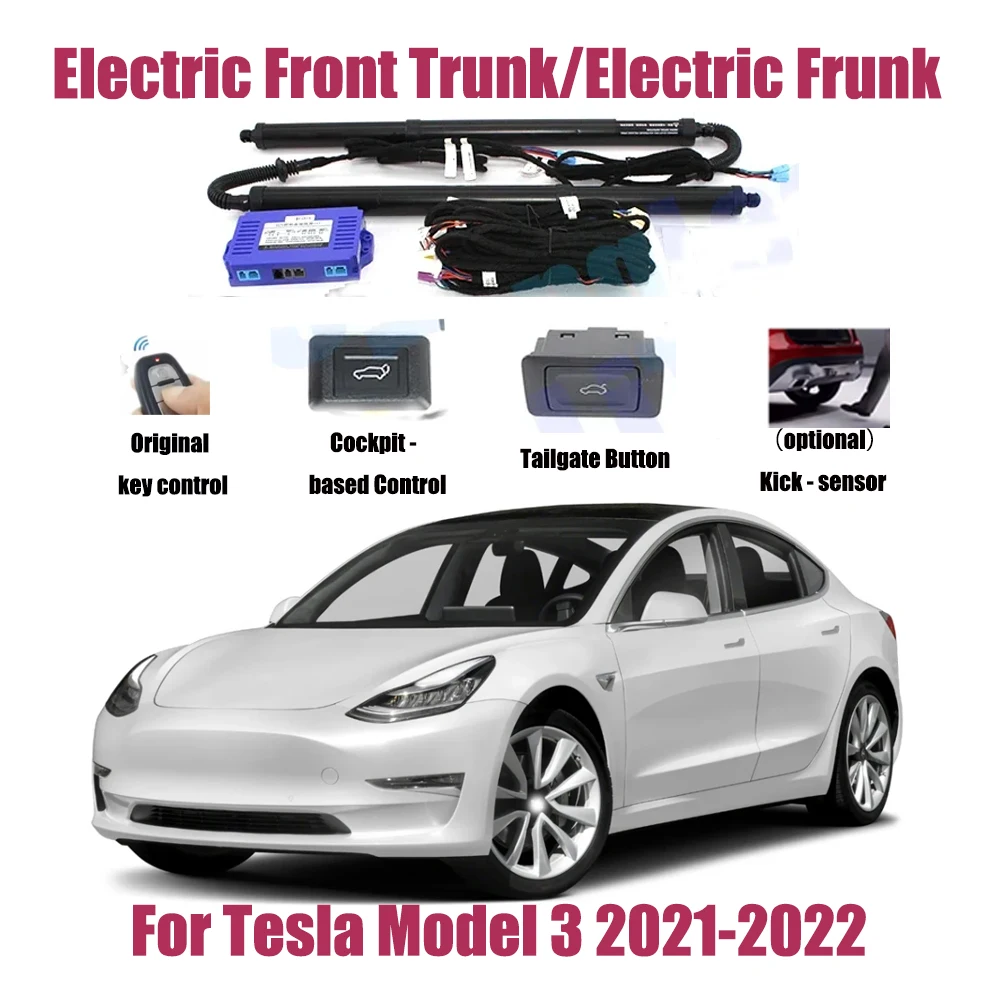 For Tesla Model 3 2021-2022 Car Automatic Front kit Opening Trunk Intelligent Electric Front Trunk