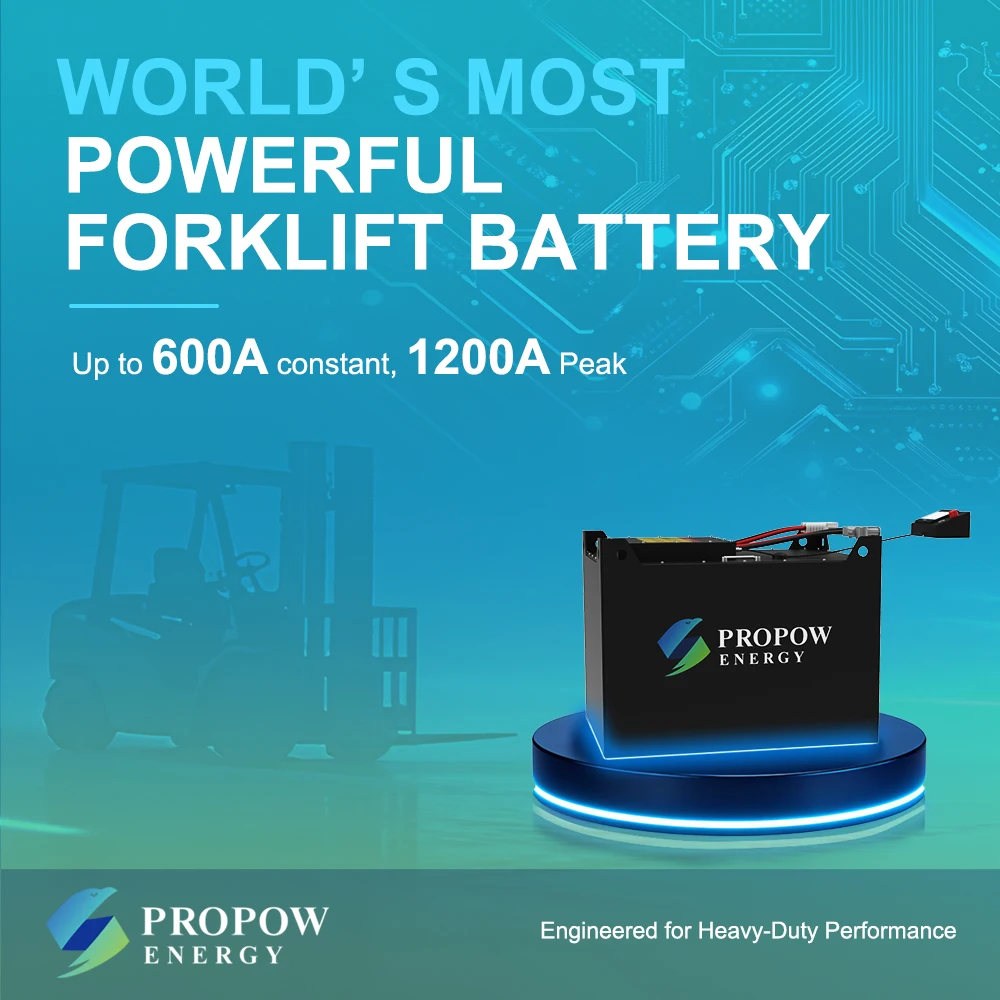Propow 24V 36V 48V 72V 80V High Power Output Best Solution Lithium Forklift Battery 48V 560Ah