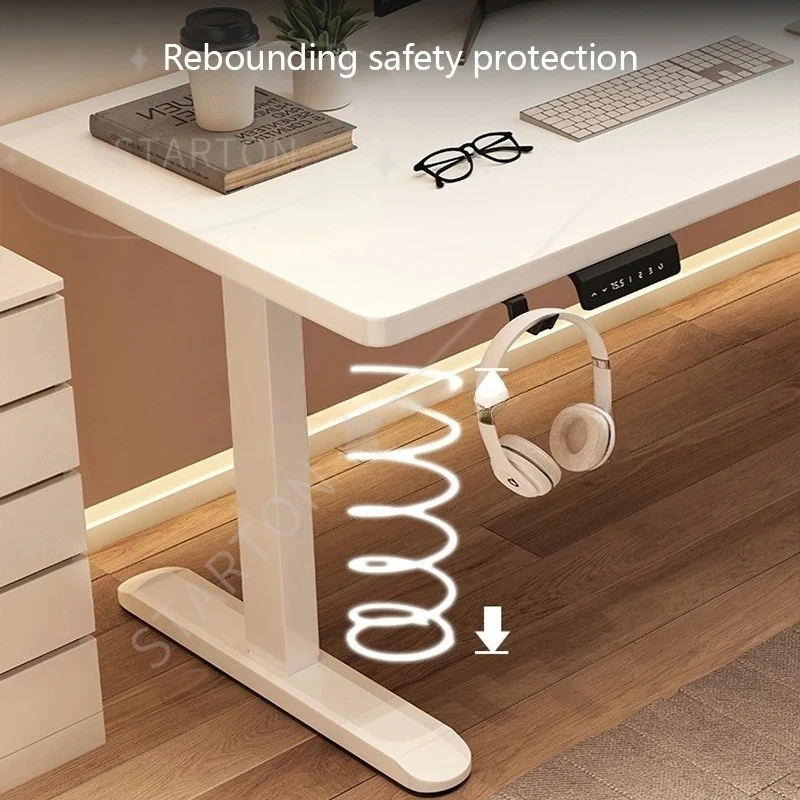 Adjust Height Office Desk with Display Wide and Sturdy Computer Table Gaming Home Room  High-quality Board Motion Desk