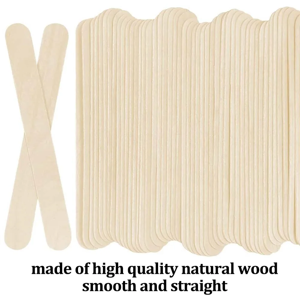 100/50/30/10/5pcs Tattoo Stick Disposable Tattoo Wooden Tongue Depressor Craft Popsicle Sticks Classroom Home Art Tattoo Supply
