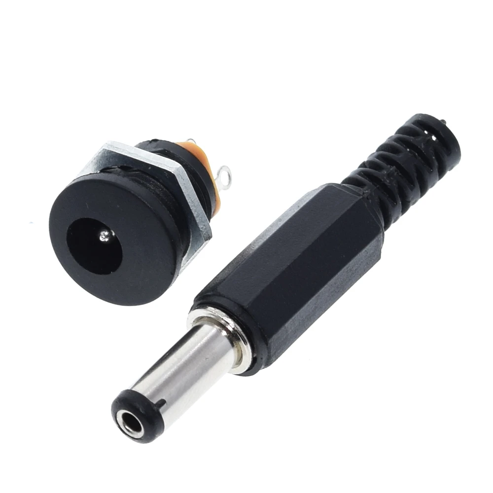 1/5/10Pcs DC-022 5.5-2.1 / 5.5 x 2.1mm DC Power Socket/ DC Connector Panel Mounting DC022