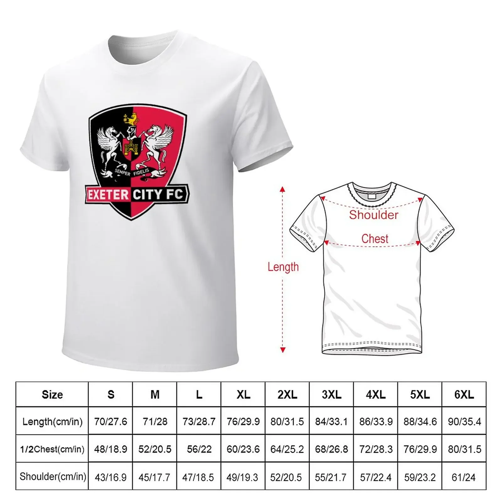 The Grecians Exeter City FC T-Shirt anime funnys summer clothes T-shirts for men cotton