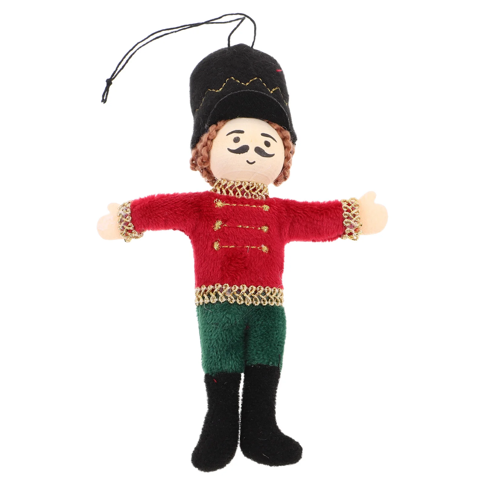 

Vintage Wooden Nutcracker Hanging Soldier Pendant Christmas Tree Home Office Holiday Accessories Christmas Puppets