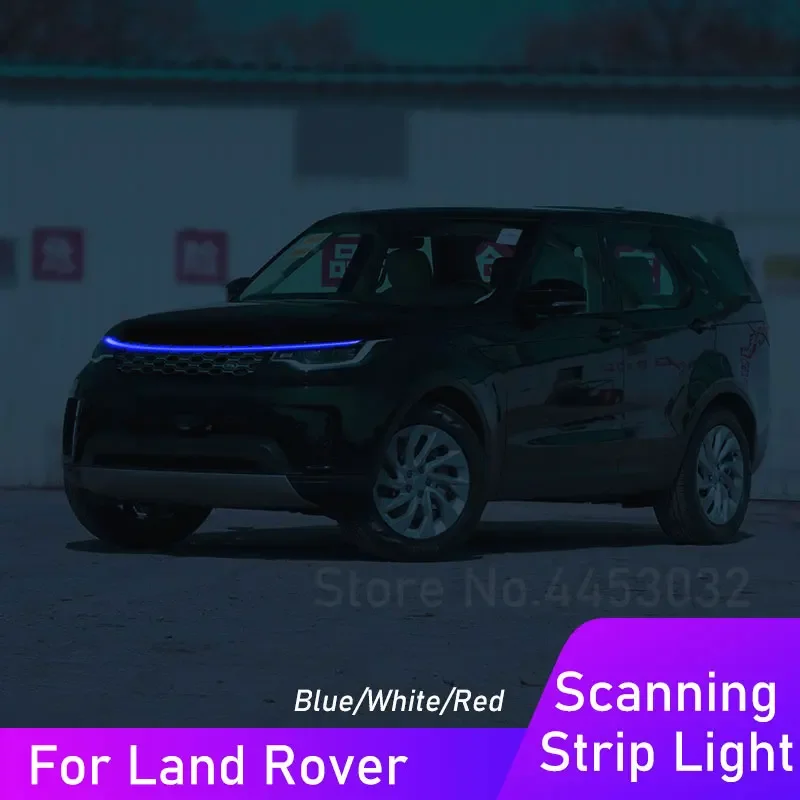 DRL LED Strip Car Hood Light For Land Rover Discovery 2 3 4 5 LR3 LR4 Sport Scanning Daytime Running Lamp Accessories 59 Inch