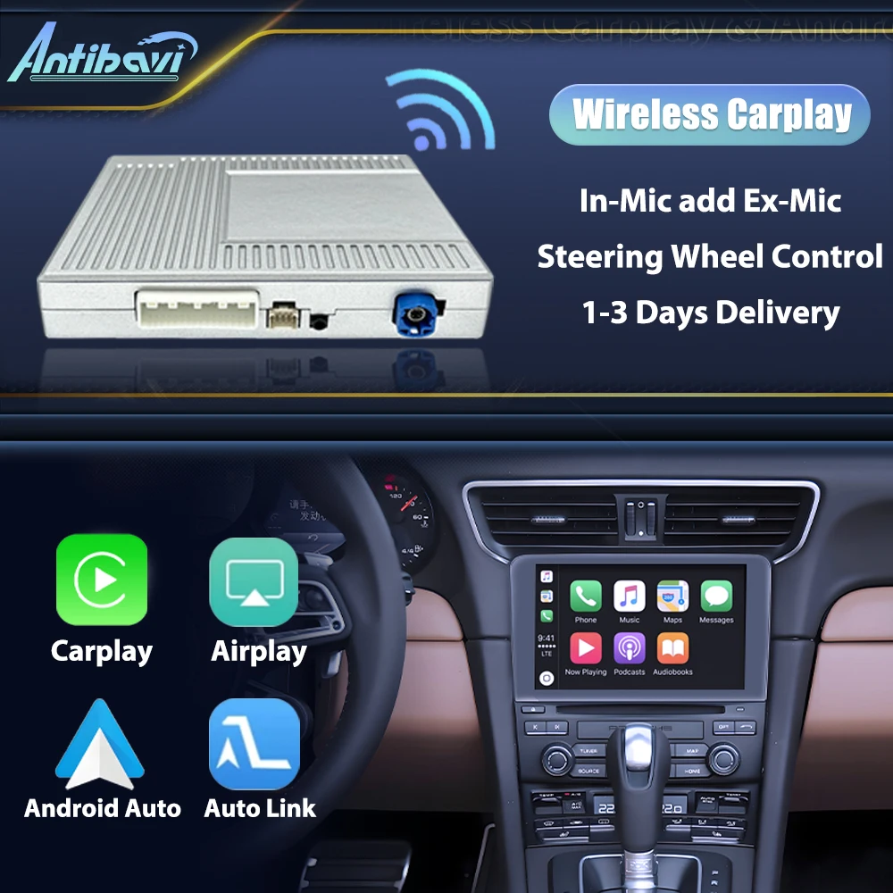 Wireless CarPlay For Porsche 911 2006 07 08 09 10 11 12 PCM 3.0 Cayenne 2007-10 Years Android Auto Mirror Link AirPlay Function