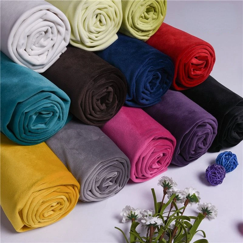 Tela de terciopelo grueso de 146cm de ancho, funda de sofá de terciopelo holandés Ins Wind, cortina, almohada, ropa de cama, tela de costura DIY, 480-510 g/m