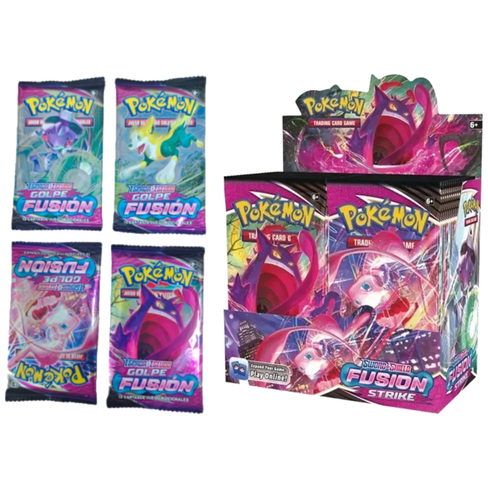 6-36 عبوة من البوكيمون الإسباني VOLTSJE VIVIDO FUSION Masquerade Etsncelles Skies Flames Booster Box بطاقات البوكيمون #4