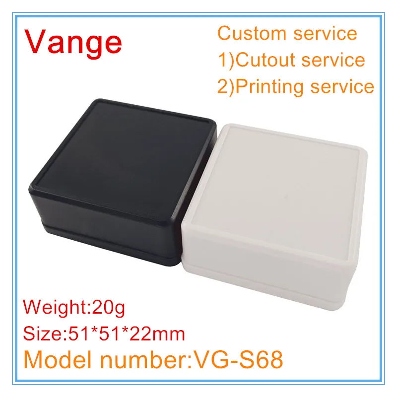 Vange PCB project box 51*51*22mm ABS plastic housing diy case