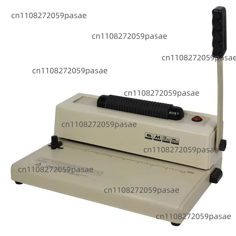 Single Coil A4 Manual Punching Machine Album Bidding Document Plastic Spiral Coil Electric Binding Machine