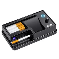 New LED Counting Cigarette Maker 6.5/8mm Automatic Electric Cigarette Rolling Machine Tobacco Grind Filling Cigarette Roller