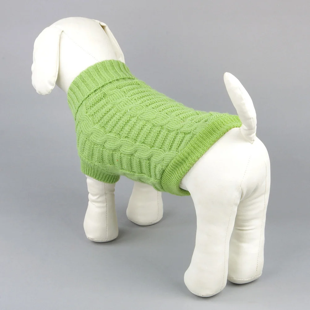 

Warm Pet Sweater Puppy Dog Durable Fashion Solid Color Cozy Coat Clothes Easy On Comfortable Outdoor Walking Jogging Photo Party