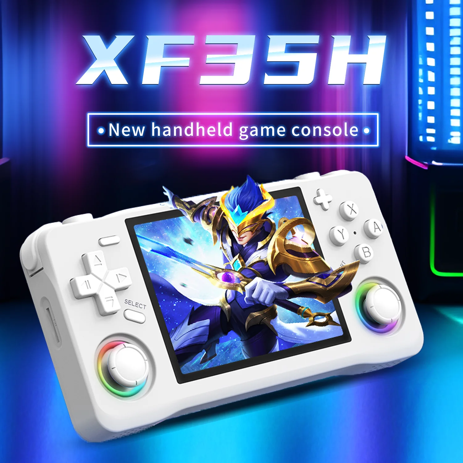 

Портативная игровая консоль Retro XF35H с открытым исходным кодом, 3,5-дюймовый экран, подключение к Wi-Fi, 2,4G, беспроводная ручка, портативный карманный плеер