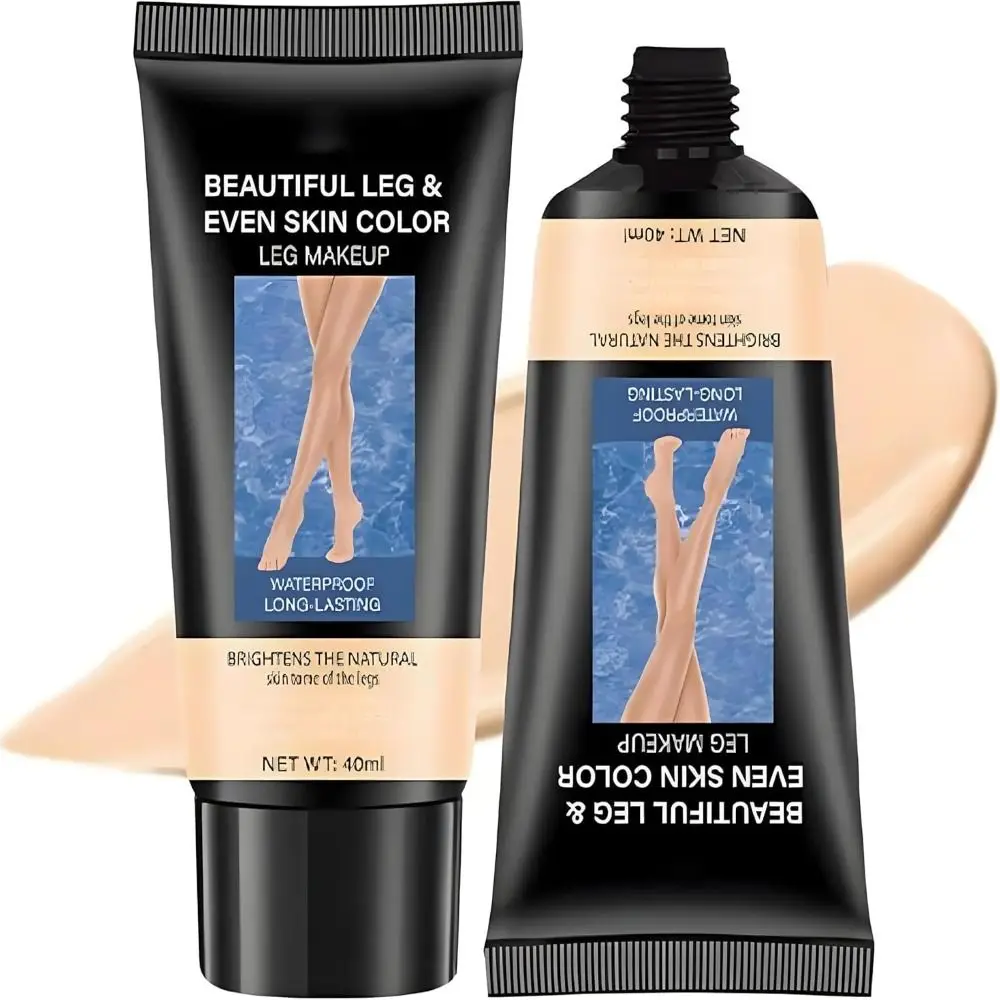 Tragbare Bein-Make-up-Bein-Concealer-Creme, wasserfest, keine Übertragung, Beincreme, leicht, einfache Anwendung, Beinpflegecreme für Frauen