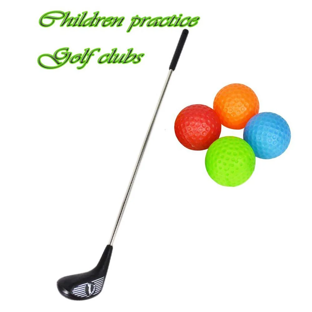 

5Pcs Sports Toys Game Golf Pro 24" Set Toy with Bag for Kids Clubs Flags Practice Balls Training Stainless