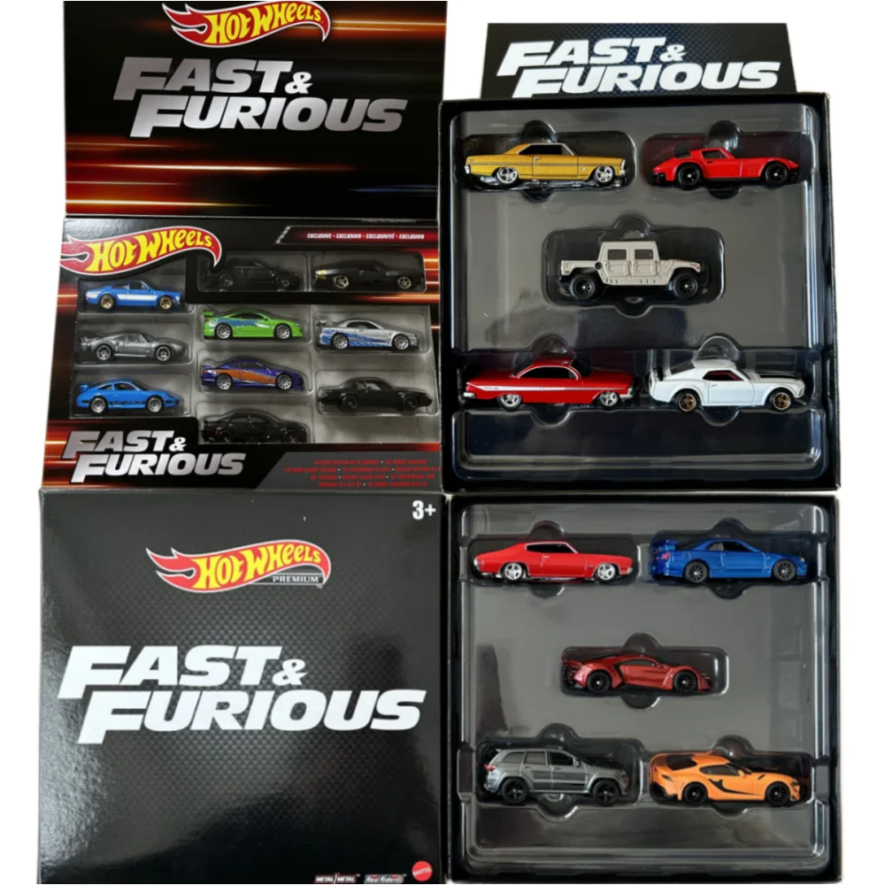 Hot Wheels Fast Furious 2019Mile Muscle Full Force Motor City Muscle Dodge Ford Jeep Mazda Nissan Silvia Toy Car Diecast Model