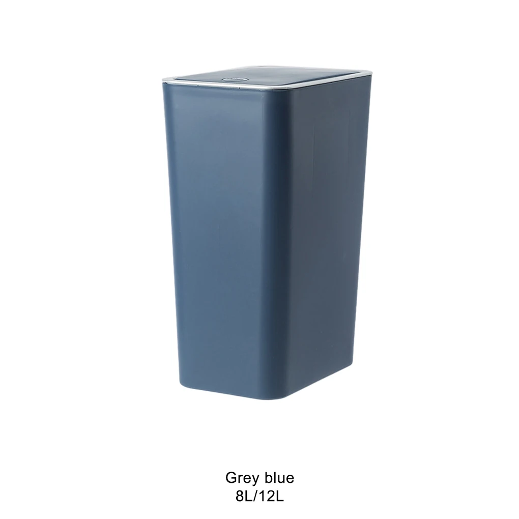 Hand-Open Waste Bin Sturdy And Durable Trash Can For Any Space Wide Application Trash Can With Lid dark green G2381(8L)