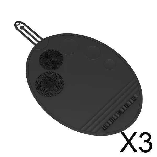 

Портативный коврик для чистки кистей для макияжа, силиконовый скруббер, многоразовый набор кистей для тонального крема, румян