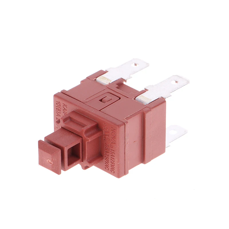 Power Switch Push Button KAN-L5 Switch 7.5A 250V AC 4 Pin ON OFF T120 Water Heater Vacuum Cleaner