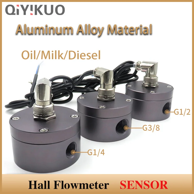 

Circular Gear Flowmeter Oil Flow Sensor Hall Meter Aluminum Alloy Material Available For Gas Milk Diesel Stations PLC