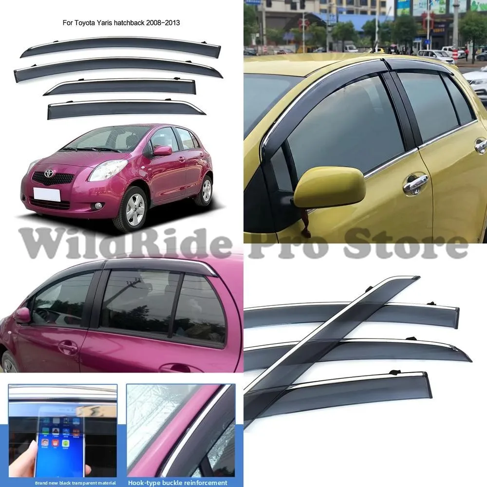 

1 set Thickened Injection Rain Deflector for Toyota 2008-2011 Yaris Window Visor