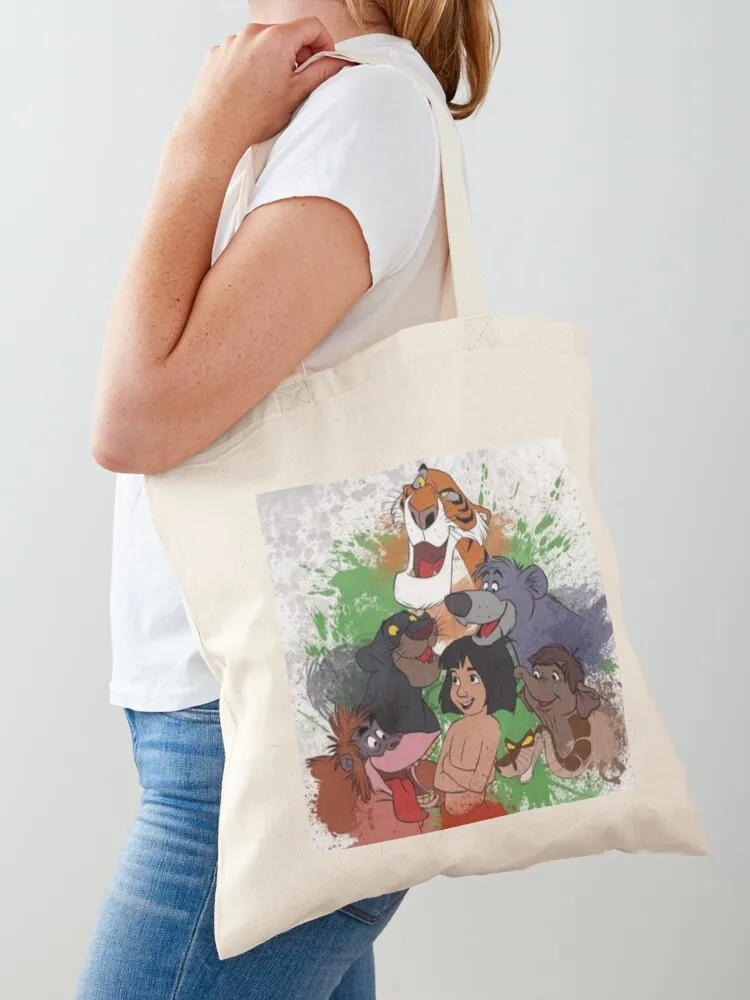 

The Jungle Book- All characters Tote Bag Cloth bag Customizable tote bag custom canvas cute pouch