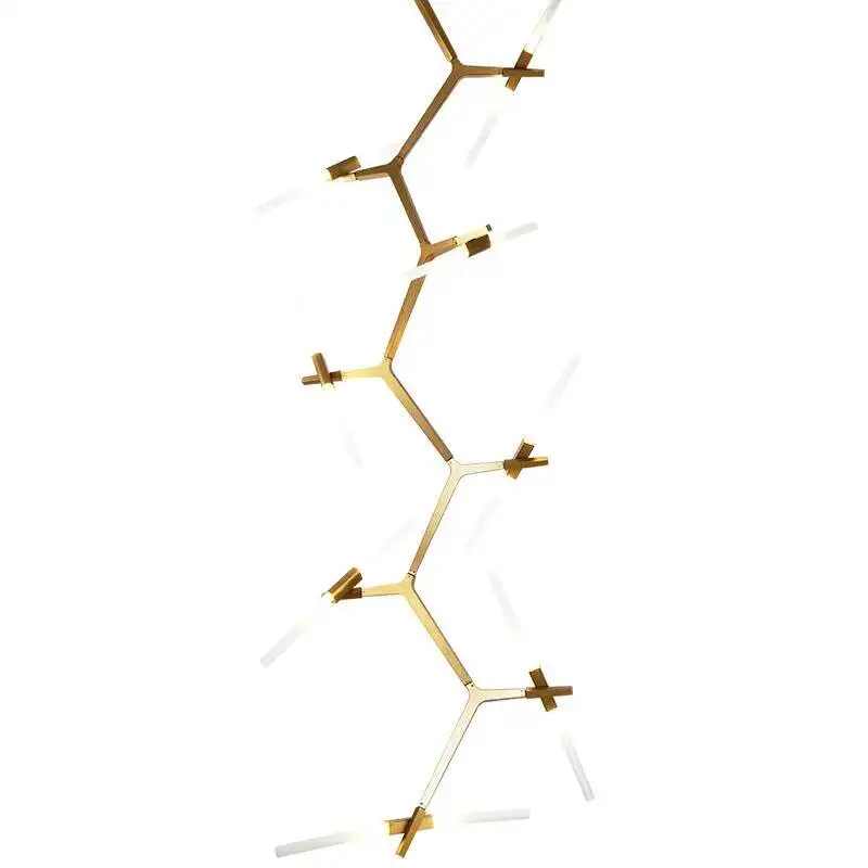 مصباح سقف على شكل مزدوج معلق، تصميم إبداعي ما بعد الحداثة، مثالي للسلالم أو الفندق أو الفيلا، إضاءة 110/220 فولت، تصميم