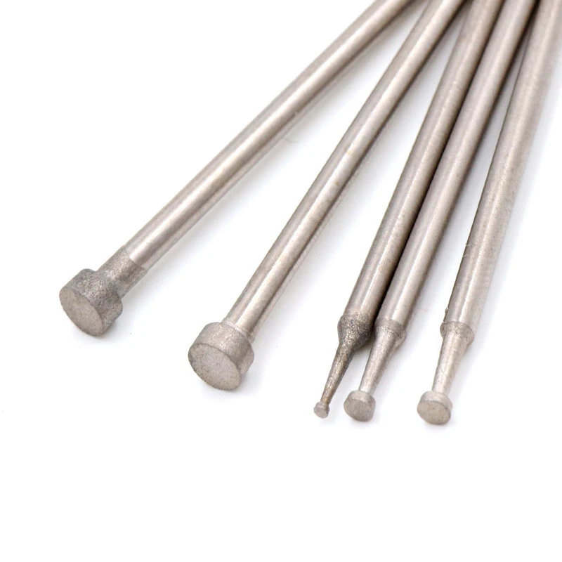 1200 حصى الماس رأس مطحنة 2.35 مللي متر عرقوب تمديد اليشم طحن بت حجر تقشير تلميع نقاط نحت دريمل أداة دوارة #1