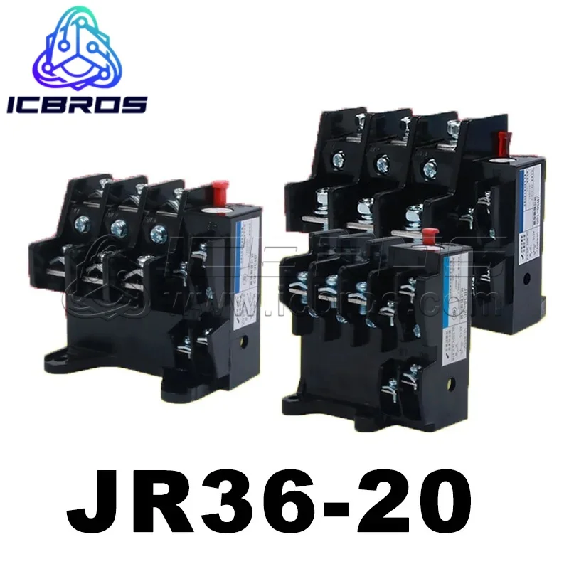 JR36-20 Thermal Relay Protection Motor 380V Three-phase TemperaTure Thermal OverlOad Matching Cjx2 JR36/20-10-16A JR36-20-14-22A