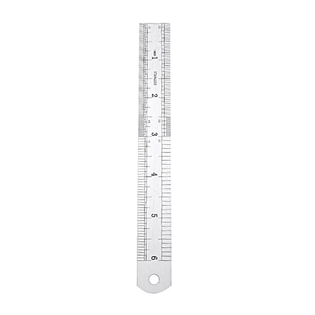 3 Pcs Draw Line Office Machinist Tools Ruler with Inches and Centimeters School