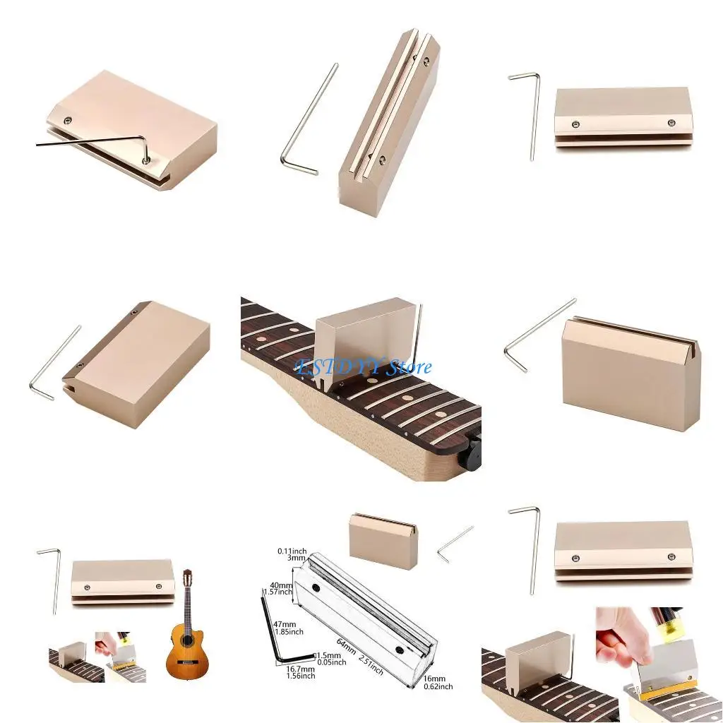 

G6DE Fingerboard Fret Press Caul Guitar Repair Pressing Tool Guitar Fret Press Tool