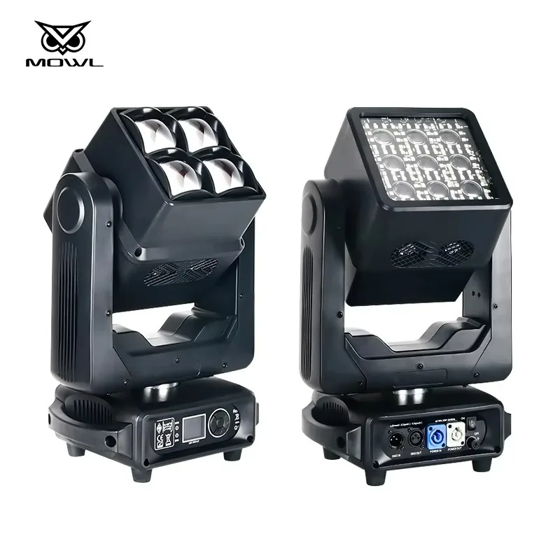 Dual Side 4x60W 400W RGBW LED Moving Head Projection Light DMX Beam Wash Strobe Effect for Bar Disco Club Stage view 5