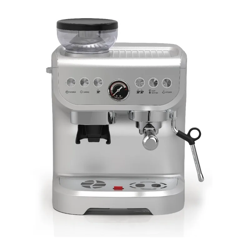 ماكينة تحضير قهوة اسبريسو احترافية تجارية إيطالية 3 في 1 15 بار ماكينة صنع القهوة لاتيه وكابتشينو للاستخدام المنزلي Frother