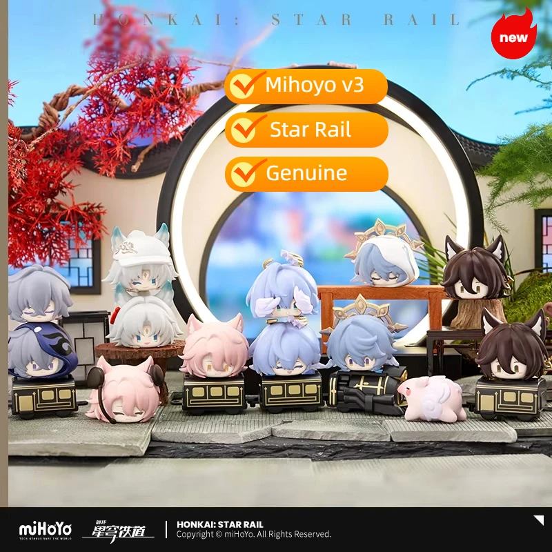 

Mihoyo v3 Официальные штабелируемые фигурки Honkai Star Rail, модная слепая коробка, игрушка, фигурка, украшение для рабочего стола, подарочный орнамент