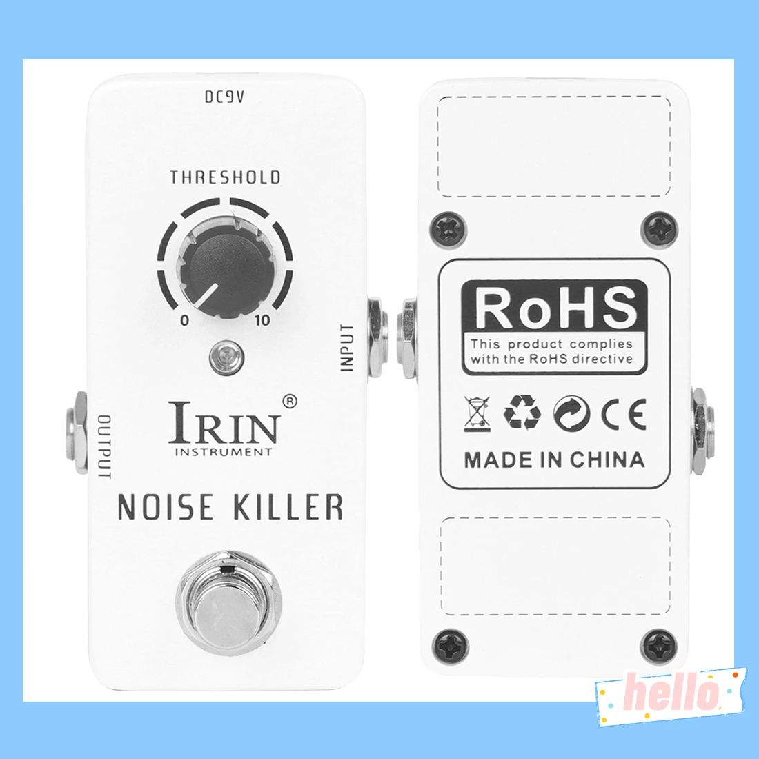 

IRIN RS-15 Noise Killer Guitarra Effects Pedal Eliminate Noise Retain The Required Tone True Bypass Pedals Electric Guitar Parts
