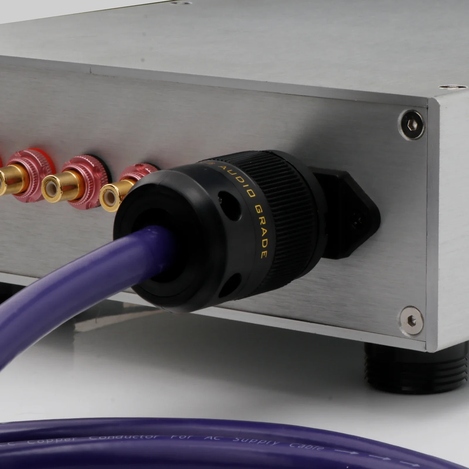 Hifi Single Crystal Copper Power Cable OCC Copper EU/US Power Cord C7 Figure 8 Audiophile Cables Electric Audio Extend Cable