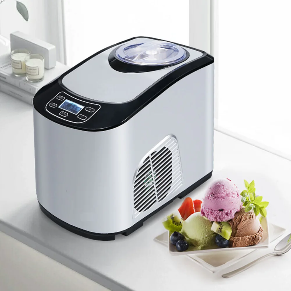 Household Ice Cream Maker Commercial Automatic Ice Cream Machine Compressor Refrigeration Ice Cream Machine