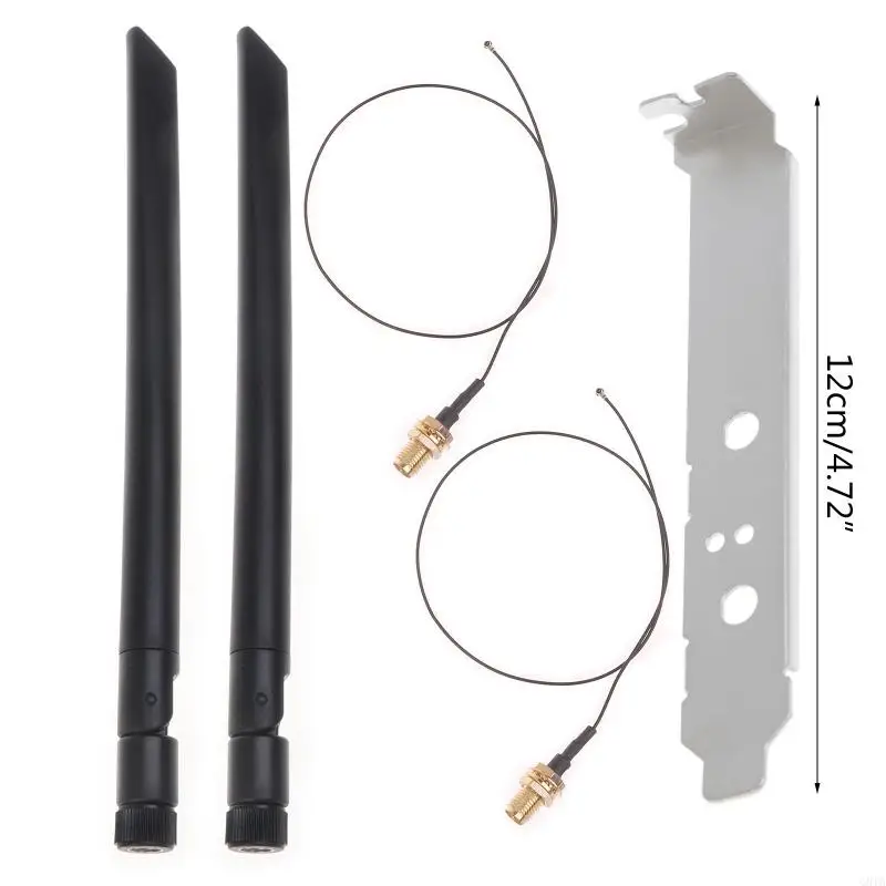 G8TA 2x8DBI băng tần kép 2.4g/5GHz cho cáp MHF4 20cm của M.2