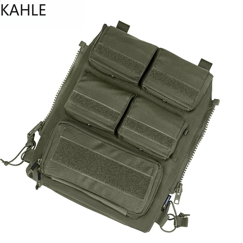 

Tactical Three-Layer Back Panel Pouch Bag Zip On Panel Modular Backpack for AVS JPC2.0 CPC Vest for plate carrier W/ Mag Pouch