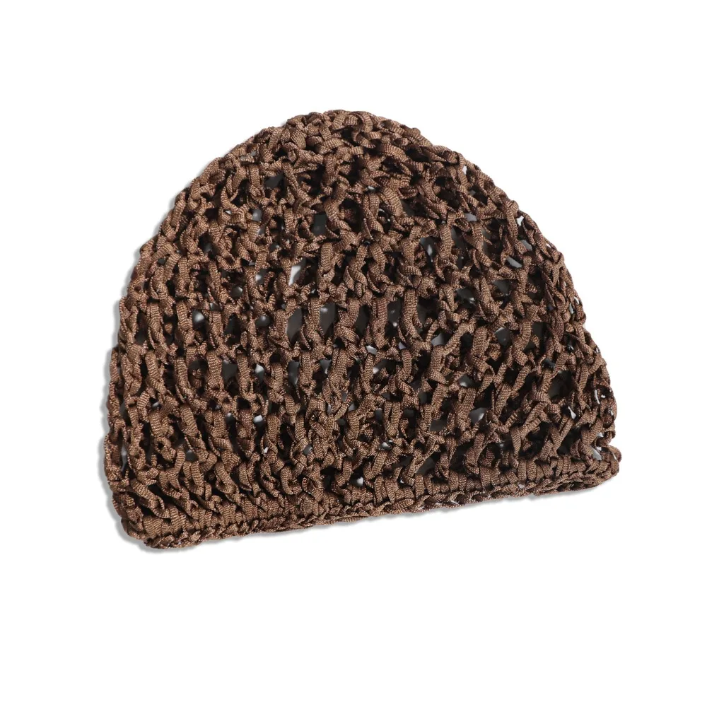 Simple Breathable Hair Net Cap Crochet Cap Comfortable Wig Caps Hollowout Mesh Chemo Cap Hats Prayer