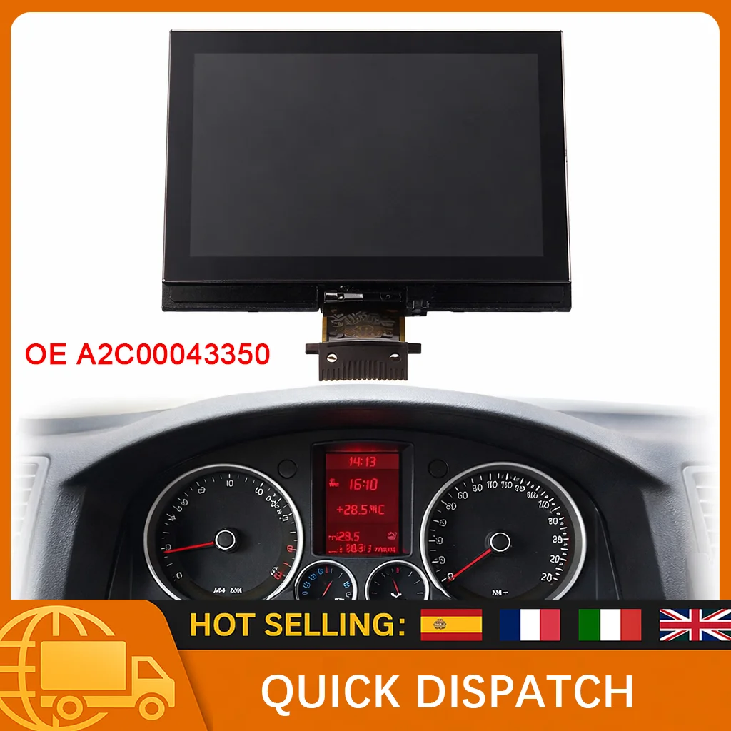 

Экран приборной панели ЖК-дисплея для VW Passat B6 Golf 5, Tiguan Jetta | Детали приборной панели Clear Display Plug & Play OE A2C00043350