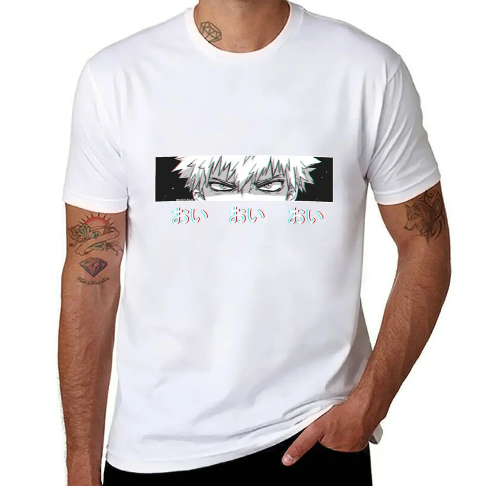 

Bakugo &x27;Oi Oi Oi&x27; BLACK Version T-Shirt t shirts for man cotton soft man t shirt designer T-Shirt