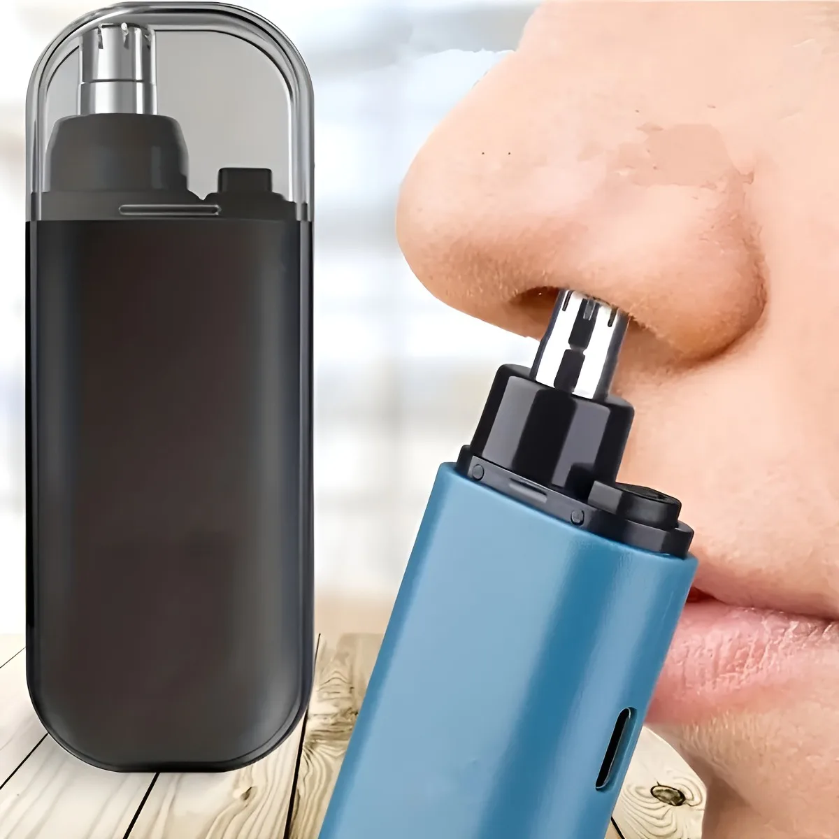 Nose Hair Trimmer for Men and Women, Painless Rechargeable Nose and Ear Clipper with High Torque Motor and Double-Edged Blade