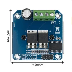 BTS7960 43A High Power Smart Car Motor Driver Module Current Limit Control Semiconductor Cooling Driver Board