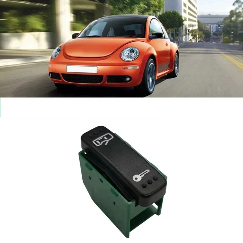 

1pcs Satin Black Plastic OEM 1C0962125A Left Central Door Lock Switch For Beetle 1998-2010 Switches Controls Relay
