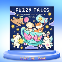 Fuzzy Tales Fairycore Coloring Book for Adults & Teens Featuring Adorable Animals Characters Fuzzy Friends Coloring