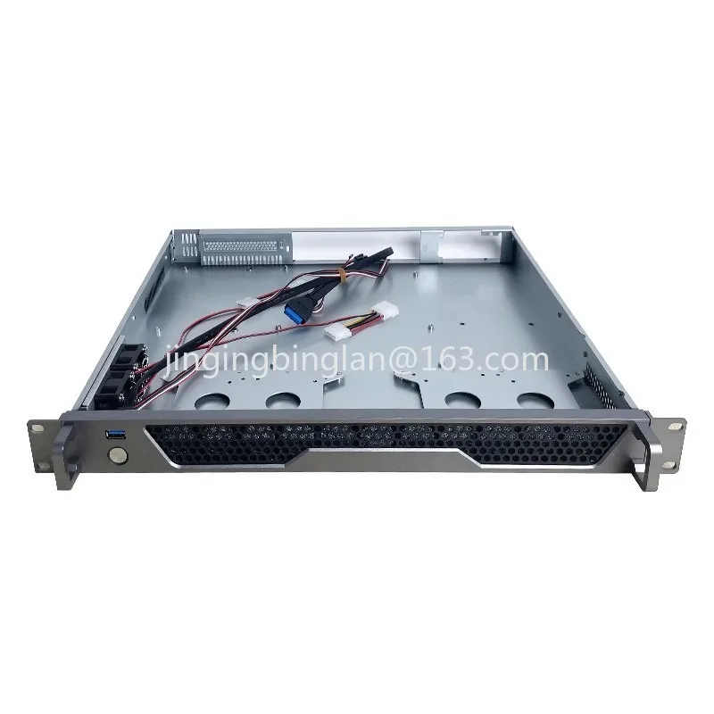 Manufacturer's hot-selling 1U-140LD aluminum panel rack server short chassis 40CM deep main board FLEX power supply
